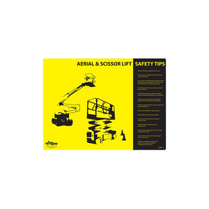 Aerial Scissor Lift Safety Poster