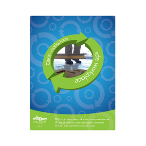 Clean Workplace, Safe Workplace Safety Poster