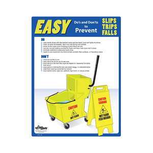 Slips Trips and Falls Dos Donts Safety Poster