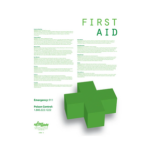 First Aid Informational Safety Poster