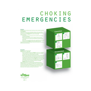 Choking Emergencies Information Poster