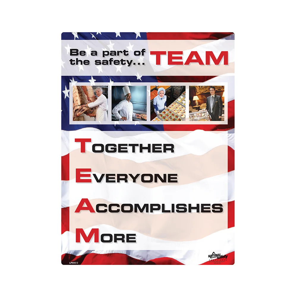Restaurant TEAM Safety Poster