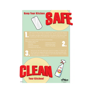 Keep Your Kitchen Clean Safety Poster