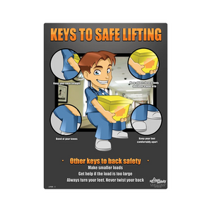 Medical Keys to Safe Lifting Safety Poster