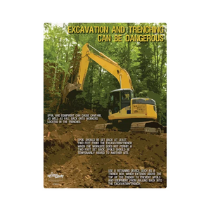 Excavation and Trenching Safety Poster