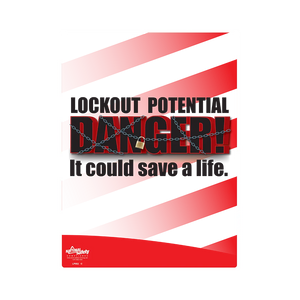 Lockout Potential Safety Poster