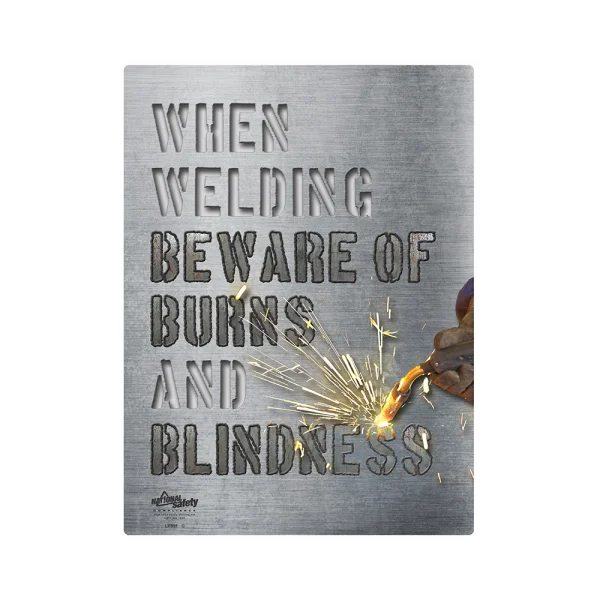 Welding Beware of Burns Safety Poster