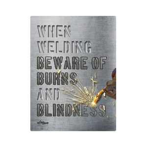 Welding Beware of Burns Safety Poster