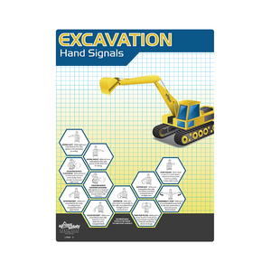 Excavation - Hand Signals Safety Poster