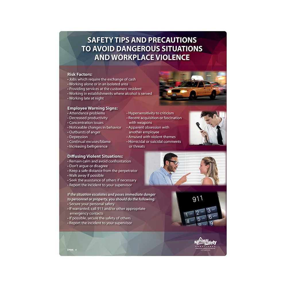 Avoid Workplace Violence Poster
