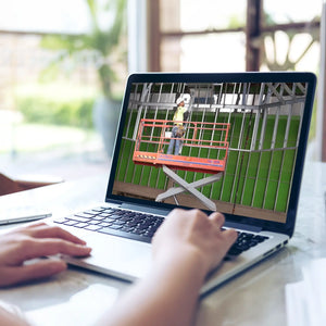 Aerial Scissor Lifts Safe Use MP4 Laptop