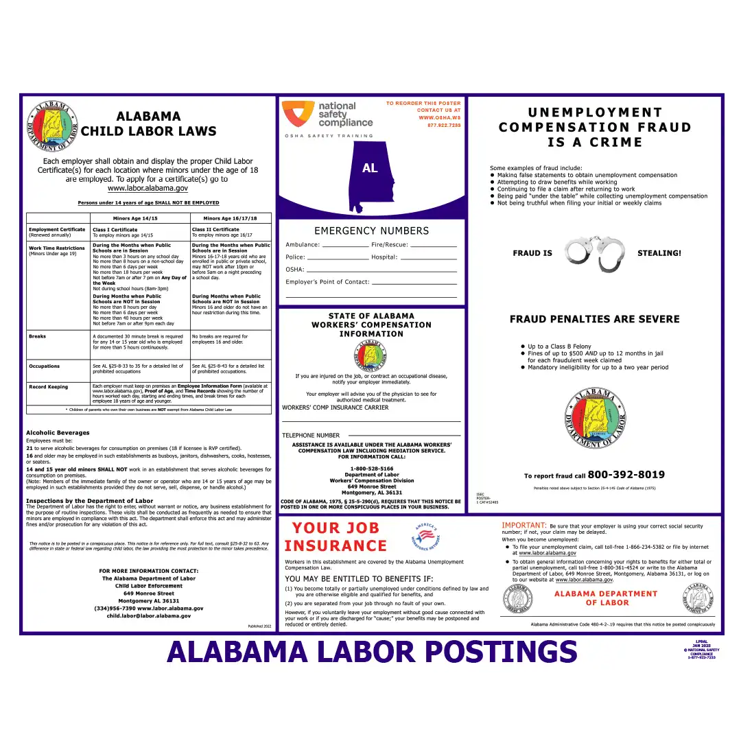 Alabama Labor Law Poster