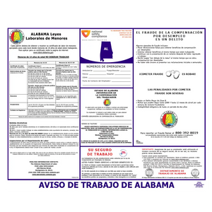 Alabama Labor Law Poster Spanish
