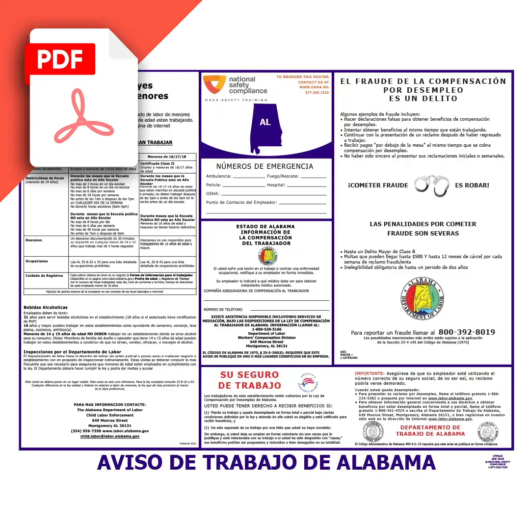 Alabama Poster Spanish PDF