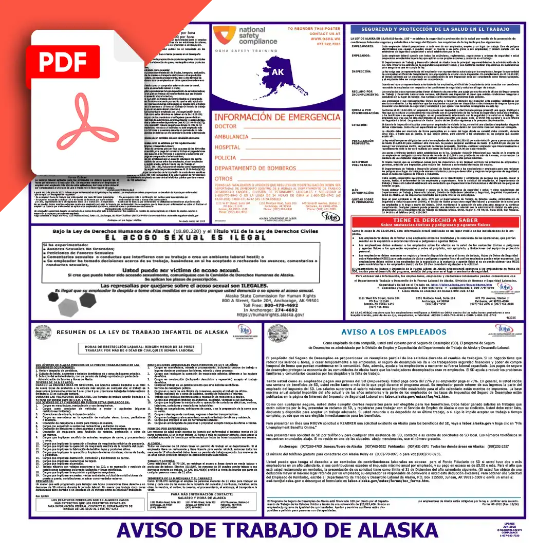Alaska Spanish Poster PDF Download