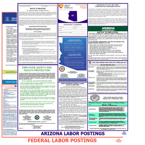 Arizona & Federal Labor Law Poster English