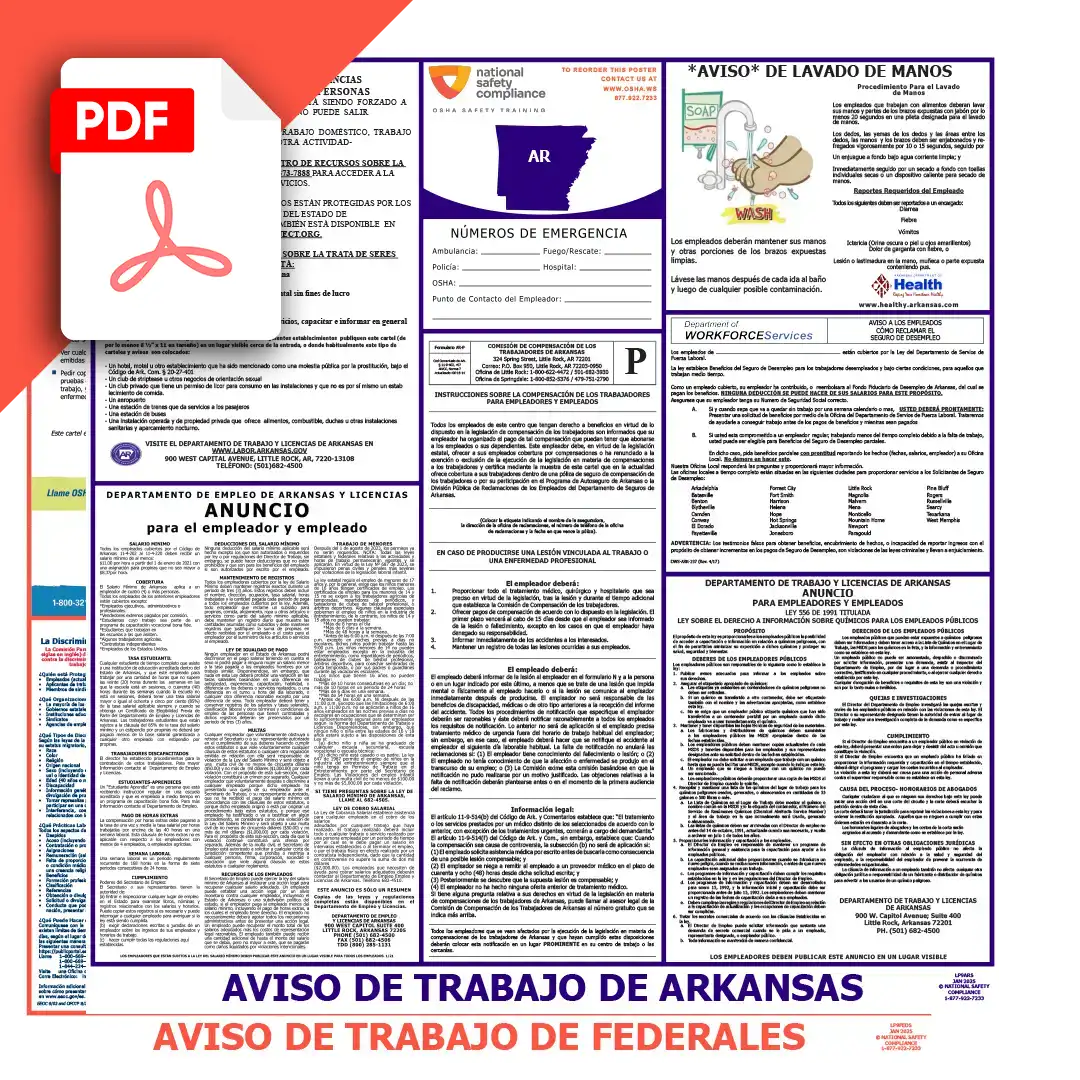 Arkansas & Federal Labor Law Posters PDF Download
