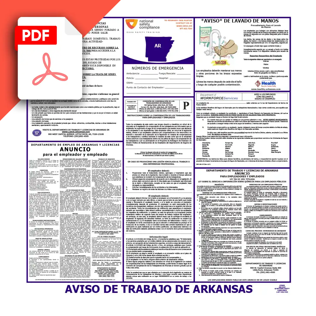 Arkansas Spanish Labor Law Poster PDF Download