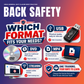 Back Safety training format comparison - USB, DVD, MP4, Streaming
