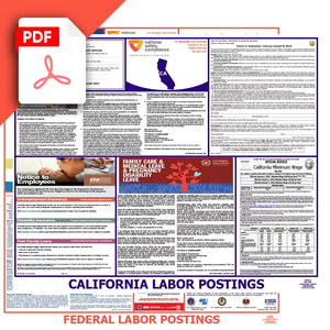 California & Federal Labor Law Poster PDF Download
