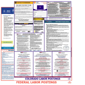 Colorado & Federal Labor Law Poster English