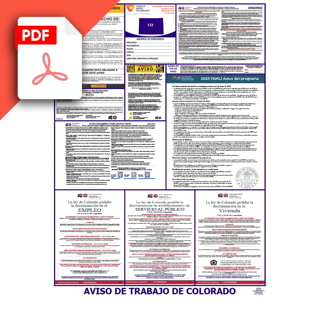Colorado Spanish Labor Law Poster PDF Download