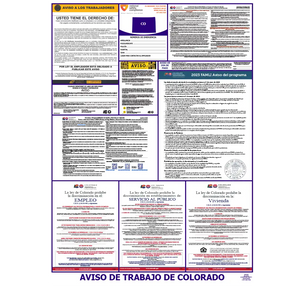 Colorado Labor Law Poster Spanish