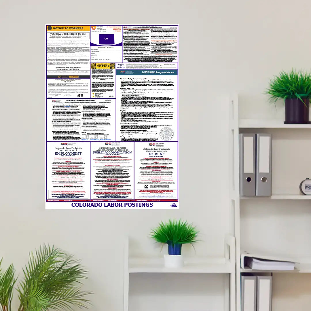 Colorado Labor Law Poster English
