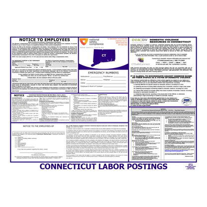 Connecticut Labor Law Poster English