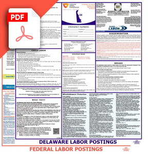 Delaware & Federal Labor Law Posters PDF Downloads