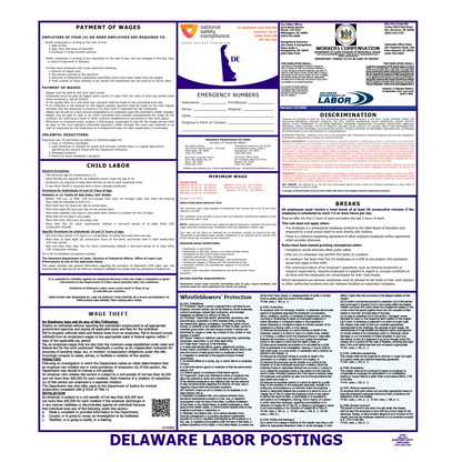 Delaware Labor Law Poster