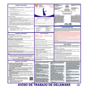 Delaware Labor Law Poster Spanish