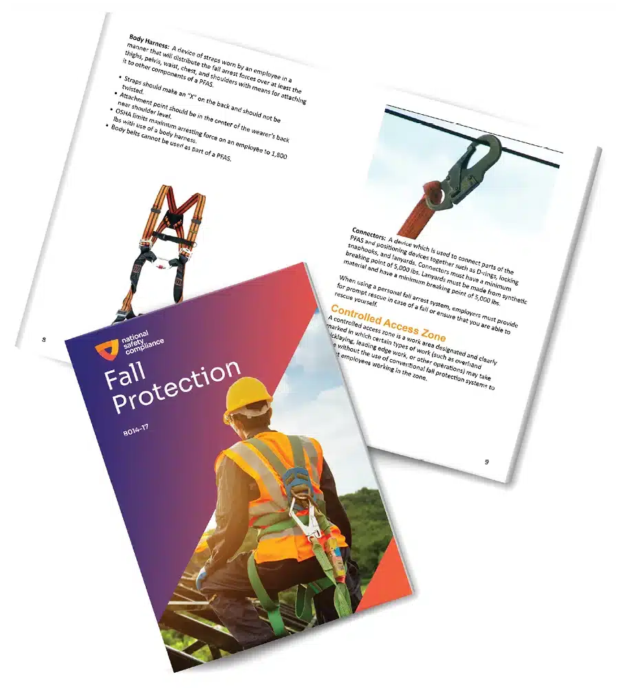 Fall Protection Training Roster Printable Fall Protection Training Booklets (pkg of 10)