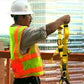 Fall Protection Construction Worker With Harness
