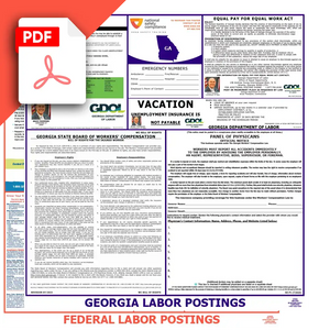 Georgia & Federal Labor Law Posters PDF Download