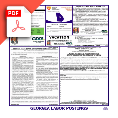 Georgia Labor Law Poster PDF Download