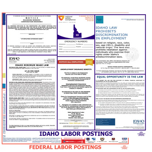 Idaho & Federal Labor Law Poster English