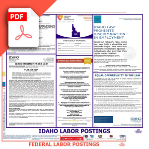 Idaho & Federal Labor Law Posters PDF Download