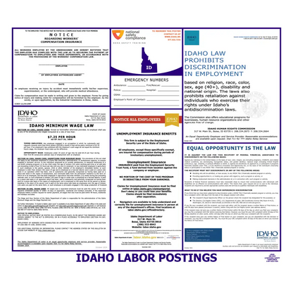 Idaho Labor Law Poster