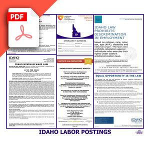Idaho Labor Law Poster PDF Download