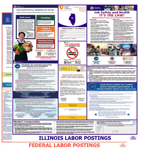 Illinois & Federal Labor Law Poster English