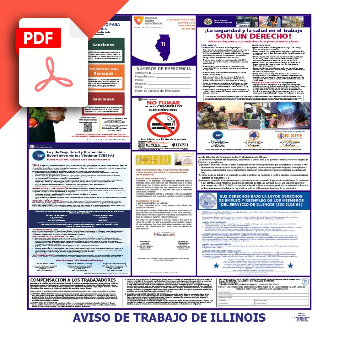 Illinois Spanish Labor Law Poster