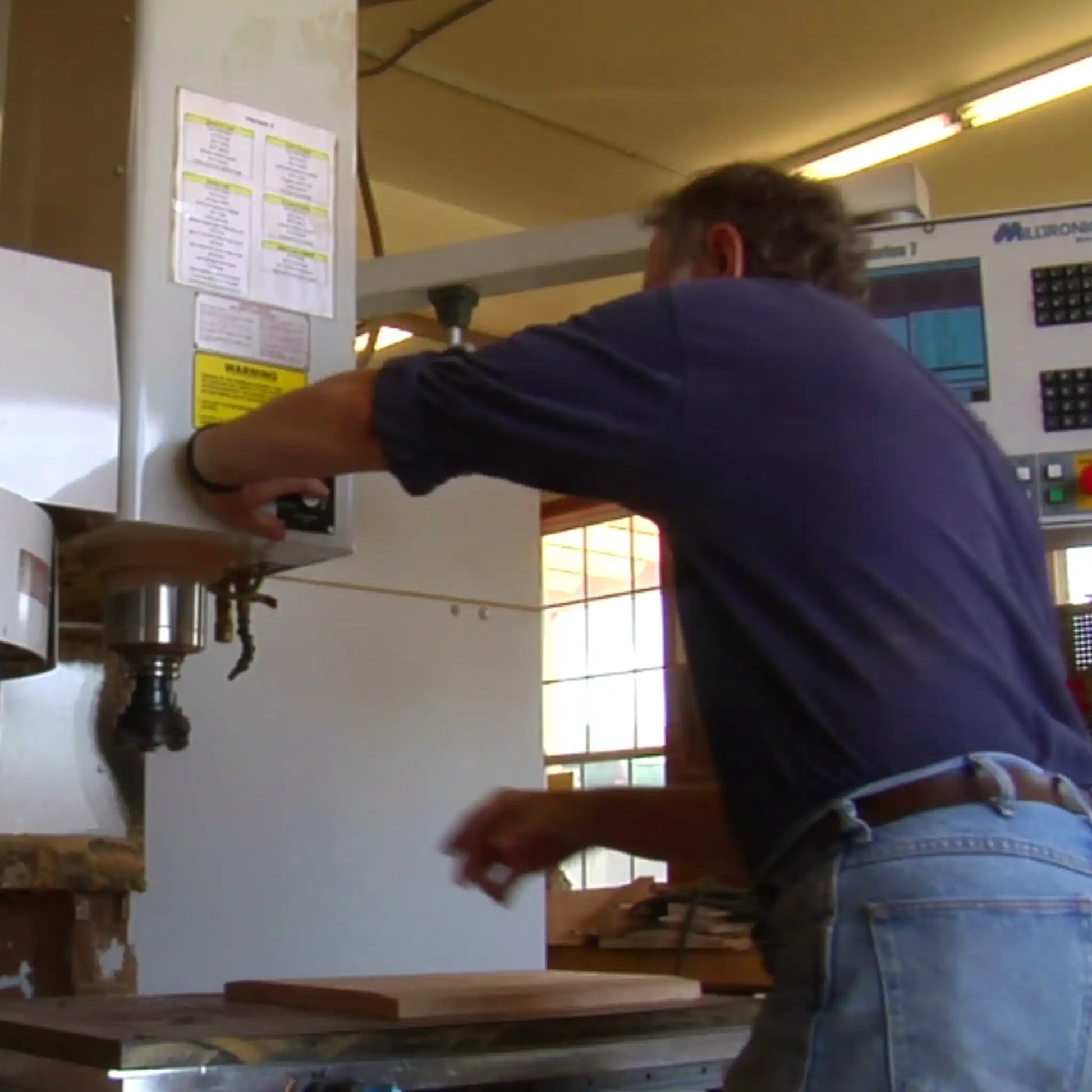 Incident Investigation Man Turning off Machine