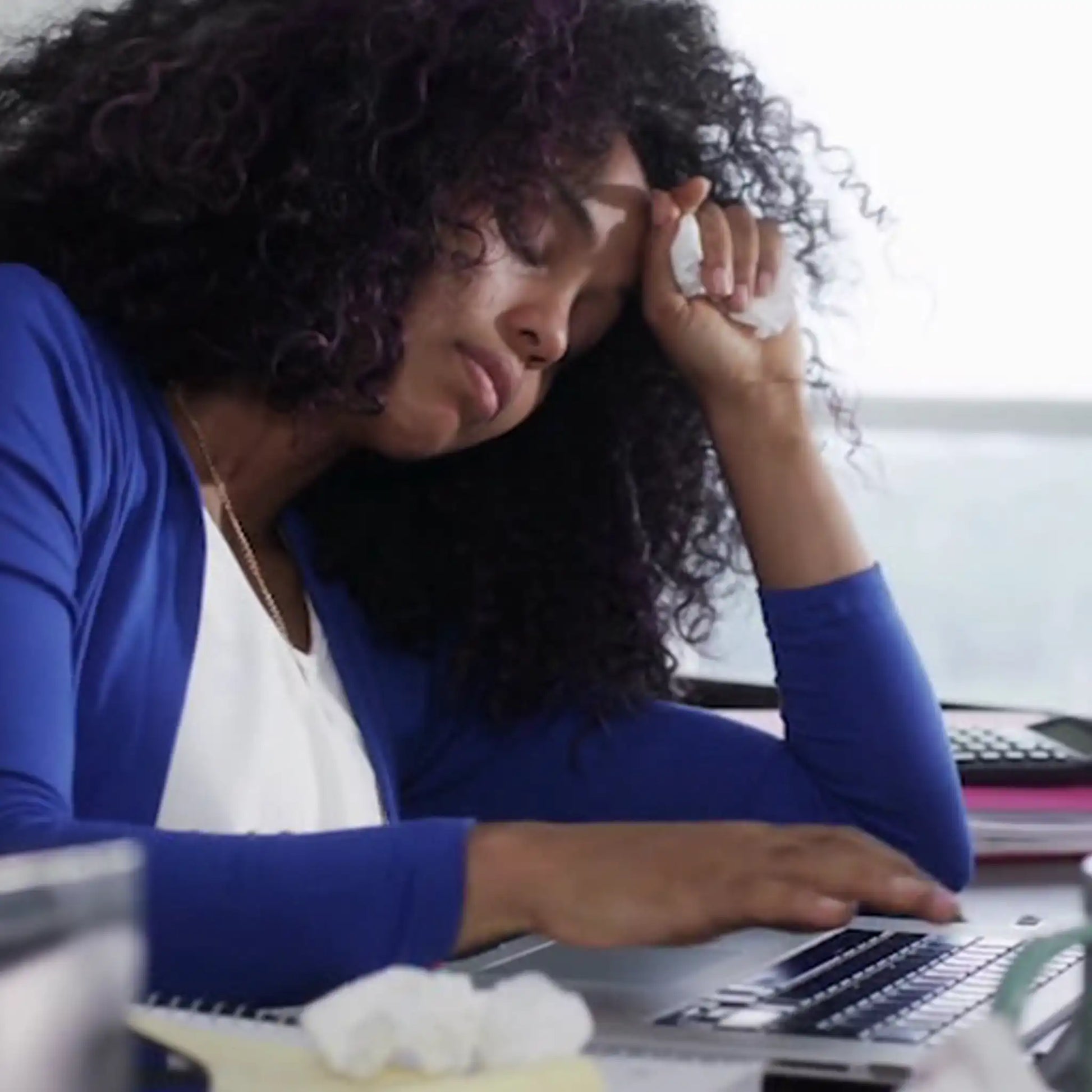 Infectious Disease Control Streaming Woman Stressed