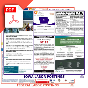 Iowa & Federal Labor Law Posters PDF Downloads