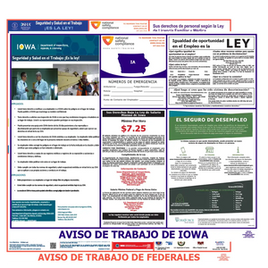 Iowa & Spanish Labor Law Poster Spanish