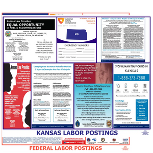 Kansas & Federal Labor Law Poster English
