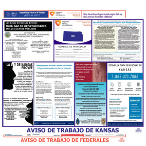 Kansas & Federal Labor Law Poster Spanish