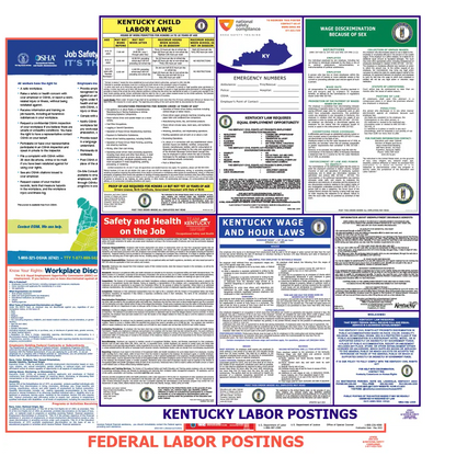 Kentucky & Federal Labor Law Poster English