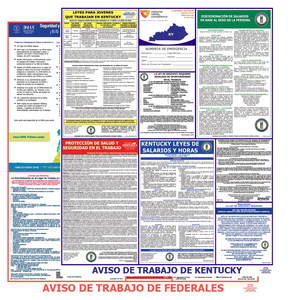 Kentucky & Federal Labor Law Poster Spanish